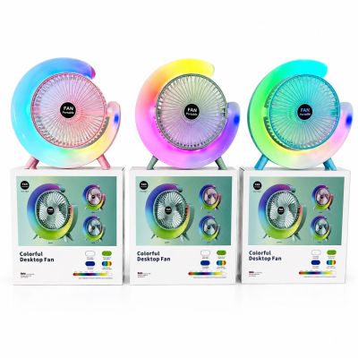 Colorful Desktop Fan (Original) — Rechargeable Fan (view 2)