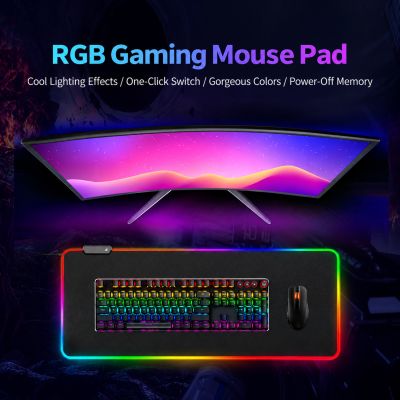900×400mm RGB Gaming Mouse Pad – 4mm Waterproof Extended Desk Mat