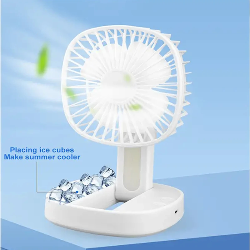 3 in 1 Iceable Portable Mini Handheld USB Charging Fan — Rechargeable Fan