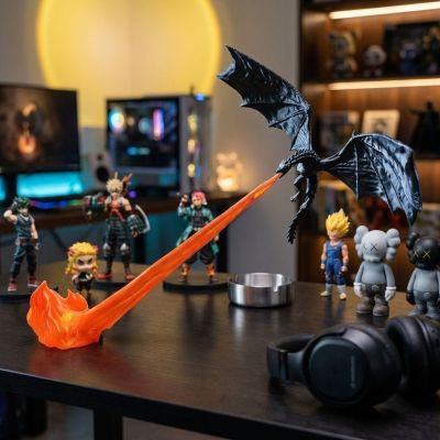 Dragon Breath Flying Dragon Lamp – USB-Controlled Flame Night Light