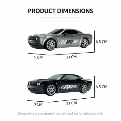 Dodge Challenger SRT Hellcat App-Controlled 4WD RC Drift Car (1:20 Scale) with LED Underglow