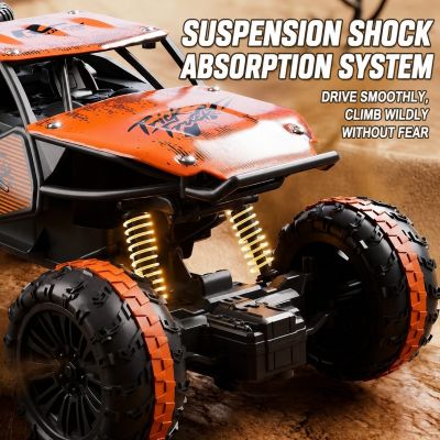 2WD Alloy Off-Road Rock Crawler RC Car – Rechargeable Remote Control Climbing Car — RC & Toys (view 3)