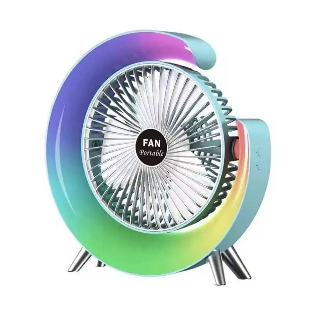 Colorful Desktop Fan (Original) — Rechargeable Fan