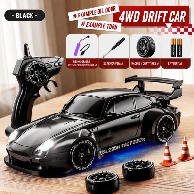 Porsche 911 1:24 Scale 4WD Drift RC Car – 2.4GHz Remote Control Racing Car with LED Lights — Best Selling (view 4)