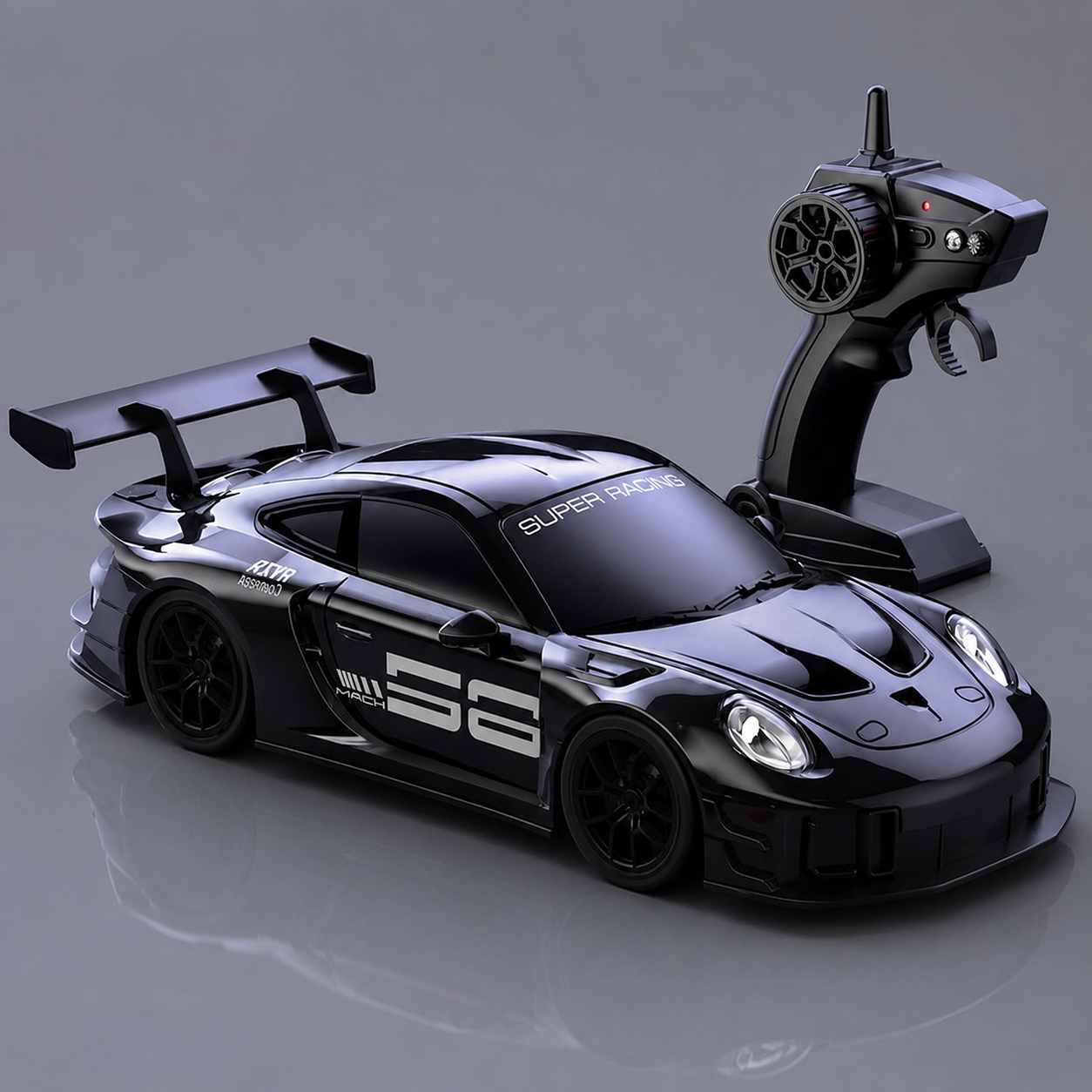 Porsche 911 1:24 Scale 4WD Drift RC Car – 2.4GHz Remote Control Racing Car with LED Lights