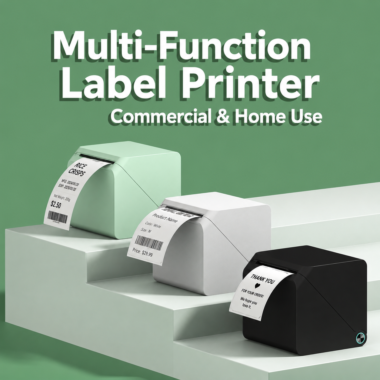 20–58mm Mini Bluetooth Thermal Label Printer | Mobile & PC Compatible | Shipping Label